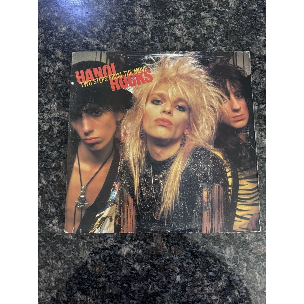 HANOI ROCKS TWO STEPS FROM THE MOVE LP RECORD Great Condition Vinyl